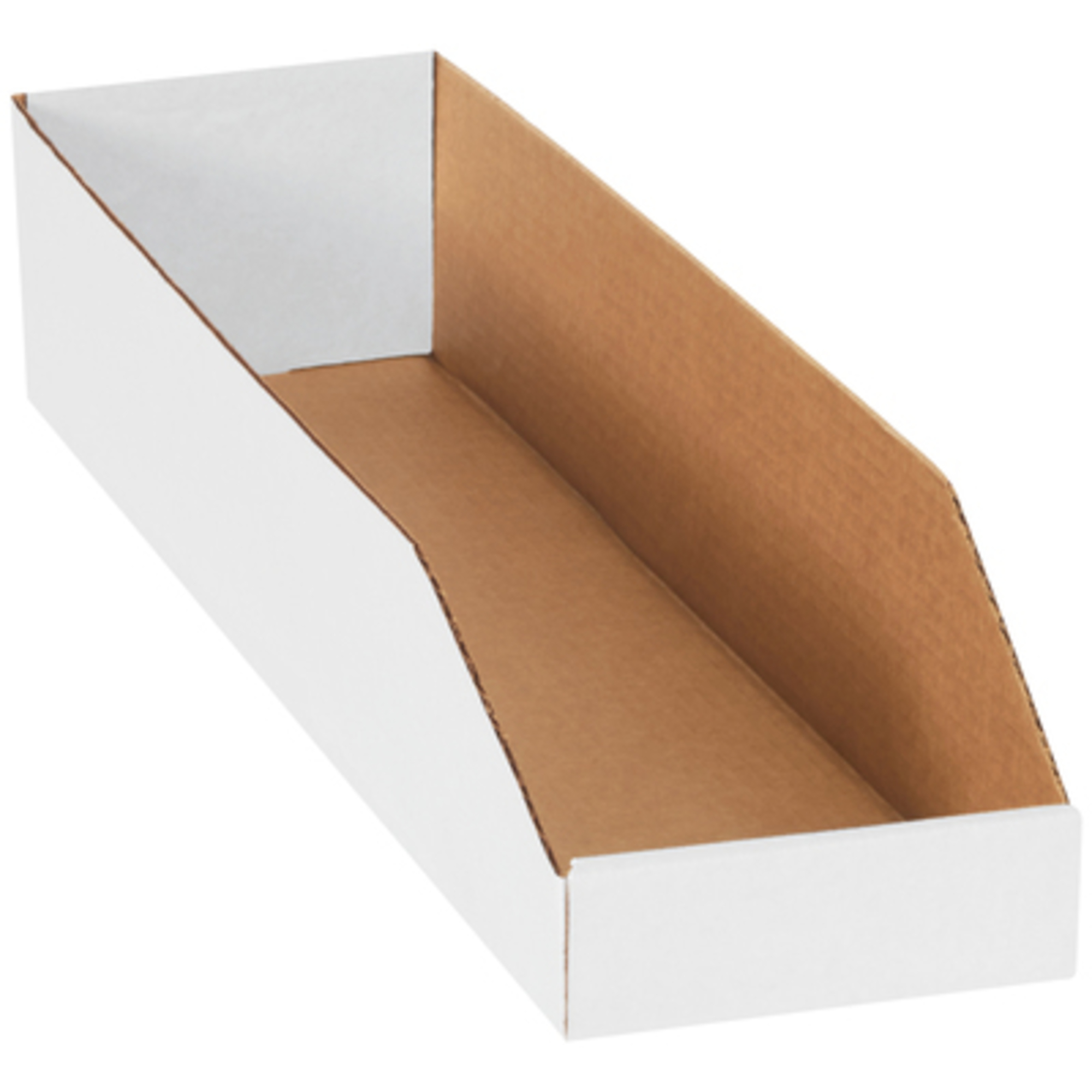 6 x 24 x 4 1/2in. White Bin Boxes 50/CS, Height 4.5 in, Width 6 in, Bins Included (qty.) 50 Model# BINMT624